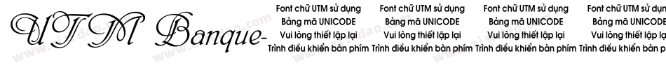 UTM Banque字体转换
